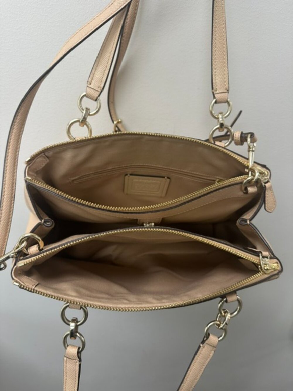 COACH Crossgrain Leather Christie in Tan - Picture 4 of 7